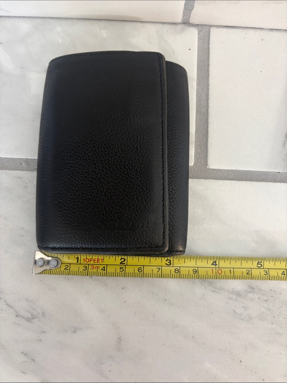 Coach Men’s Black Leather Trifold Wallet - Picture 8 of 9